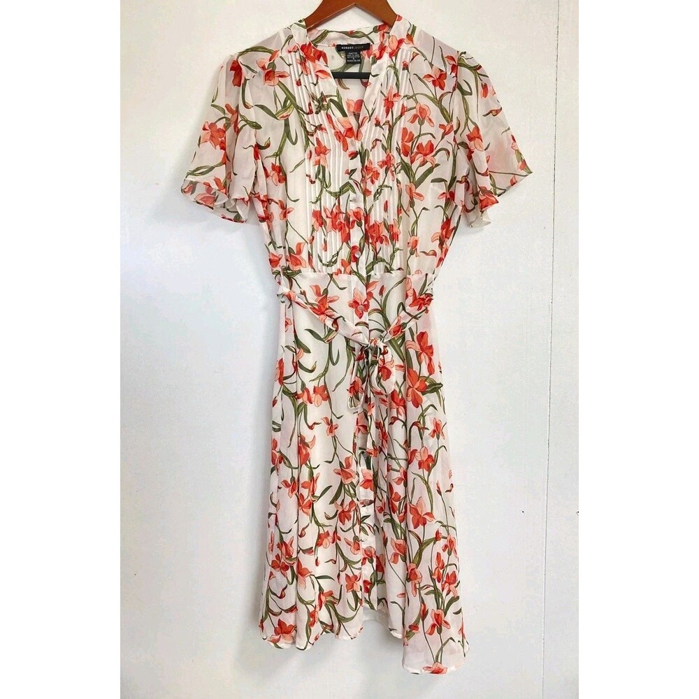Robert Louis Dress Womens S Rose Floral Midi Boho Granola Cottage Shift Y2K